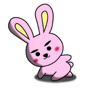 It is a sticker of Sanosuke of rabbit.