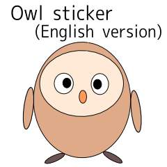 Owl sticker(English version)