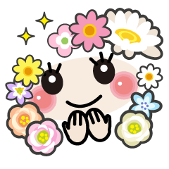 Flowers bloom Face mark stickers