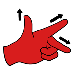 hand (red) handsign