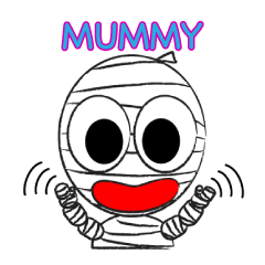 Sticker of surprisingly canbe used mummy