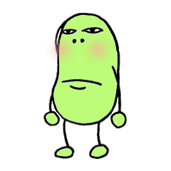 A green bean man.