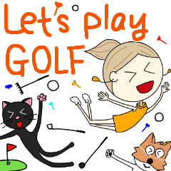 Play golf Ekaterina, Noir and Tink