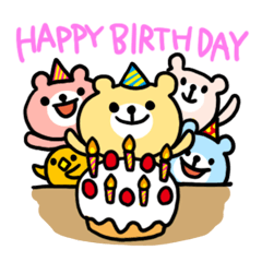 Birthday and celebrations stickers