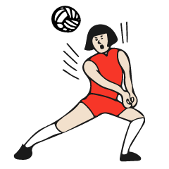My name is Shinko, I love volleyball