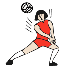 バレーボール大好きシンコちゃん Line スタンプ Line Store バレーボール大好きシンコちゃん Line スタンプ Line Store