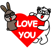 Fan Fan Polar Bear & KK Rabbit