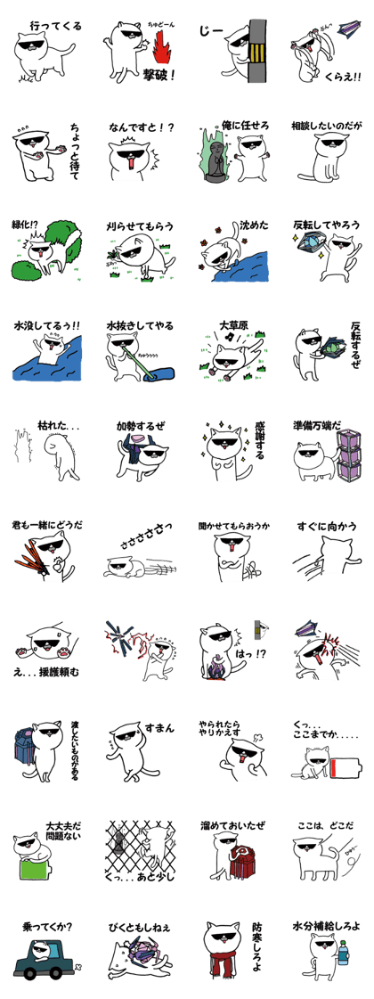 Agent white cat
