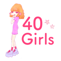 40 Kawaii Girls sticker
