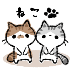 Everyday used cat sticker kohama&koeri