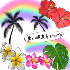 ❤️親しい人に使えるハワイアンなお花❤️