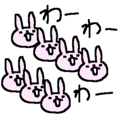 Many many rabbit stickers!