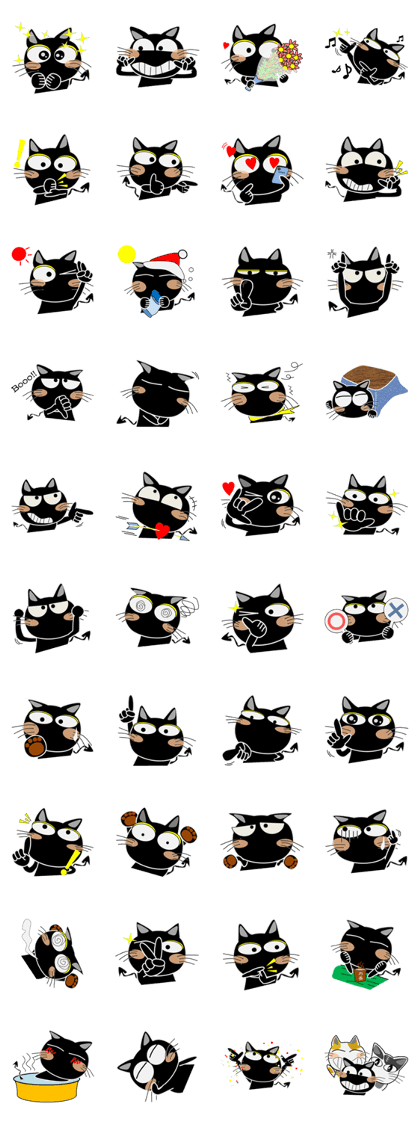 Black cat Happy 3rd