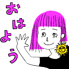 Kawaii Girls Stickers for Greeting