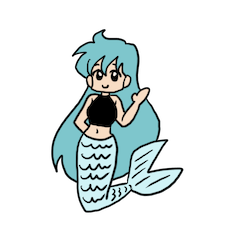 Mermaid cute sticker