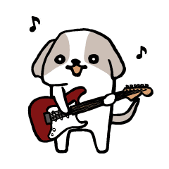 ギタリストのためのギター犬スタンプ2 Line スタンプ Line Store