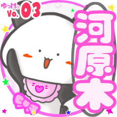 Panda's name sticker MY010720N03