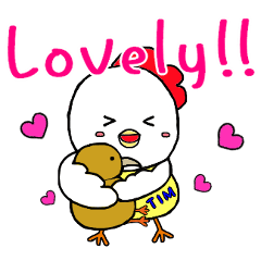 Tim's sticker - Cute lovely chicken