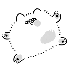 Big Kedama Dog Line Stickers Line Store