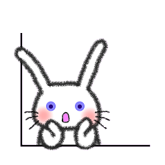 Purple eyes rabbit