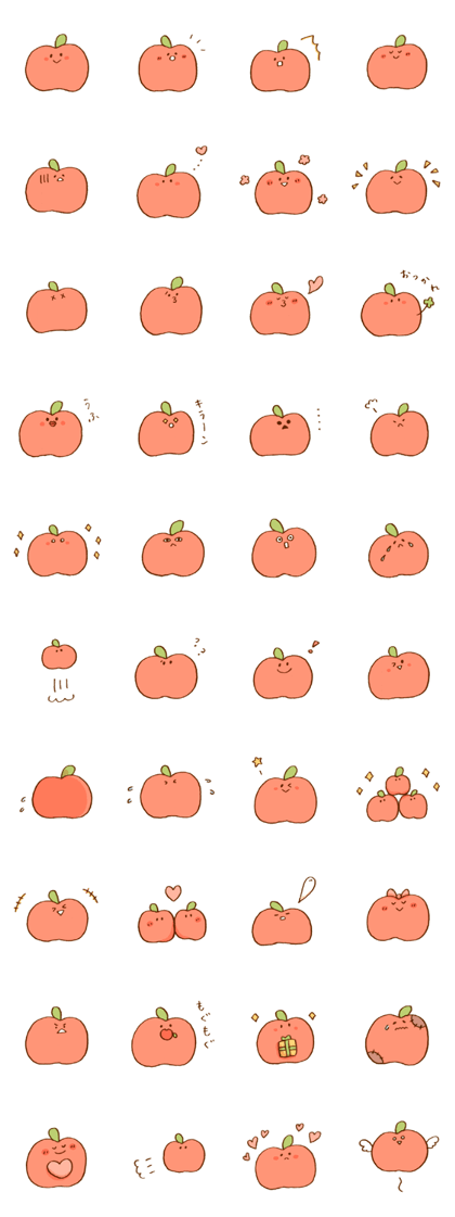 Little apple stickers