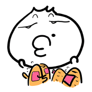 Mr. Bun funny facial expression stickers