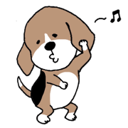 Beagle dog bob