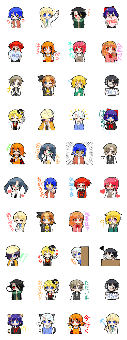 various daily life sticker