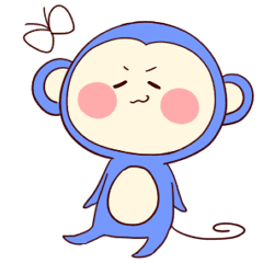 Iridescent Monkey Line Stickers Line Store