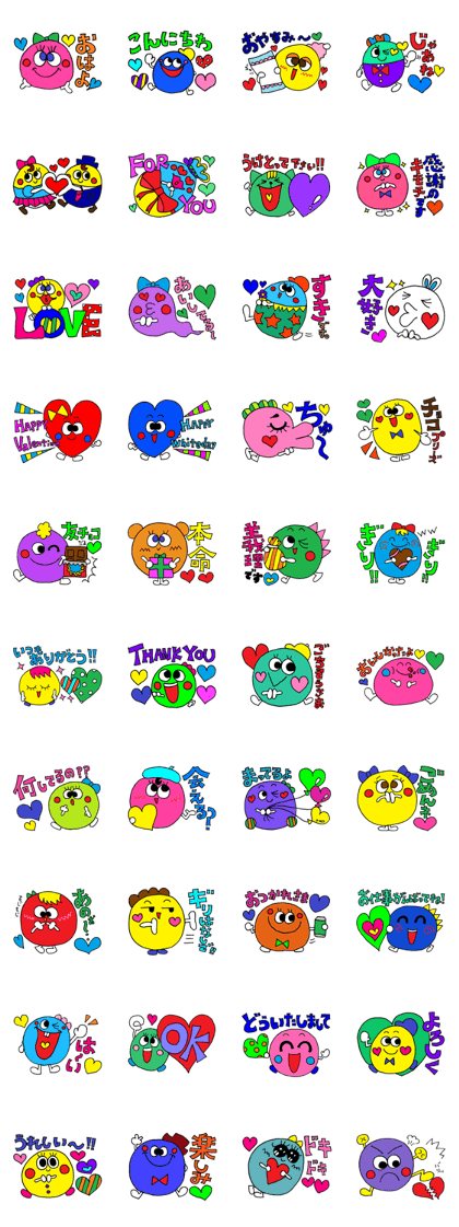 LOVE and HEART sticker