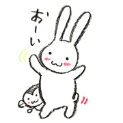 Daily good friend rabbit and monkey