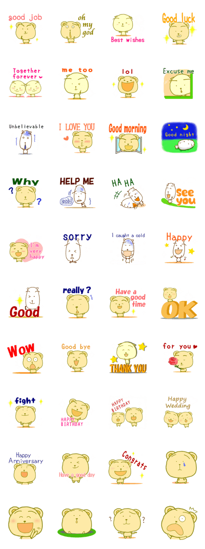 Glitter stickers