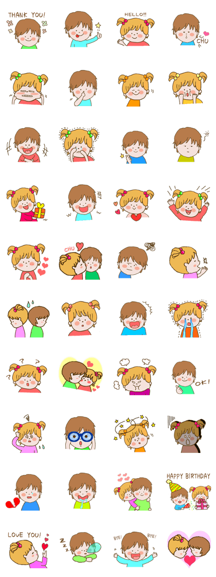 Cute Pinky Girls & boy