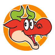 Happy Go Lucky Dragon Sticker by 96.