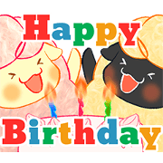Cotton candy sheep sticker JP