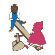 Let's play with a wolf!
