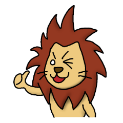 lion "leo" sticker