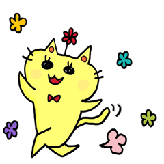 Yellow charming cat