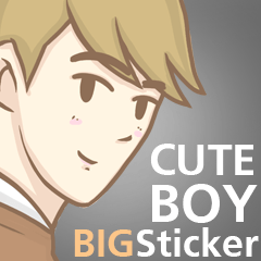 Lovely Cute Boy [Big sticker]