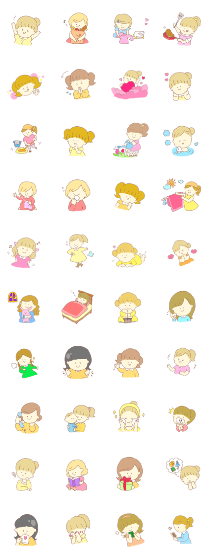 Cute Girl Sticker(Daily ed.)