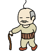 Japanese cute grandfather