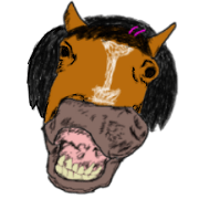 Pig man. Horse woman.