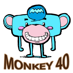  monkey  40 Stiker  LINE  LINE  STORE