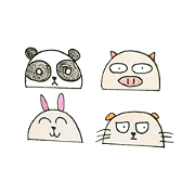 the panda and his friends