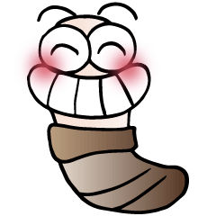 An earthworm (Mimizu in Japanese)
