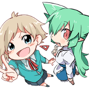 69. & hibimegane Sticker