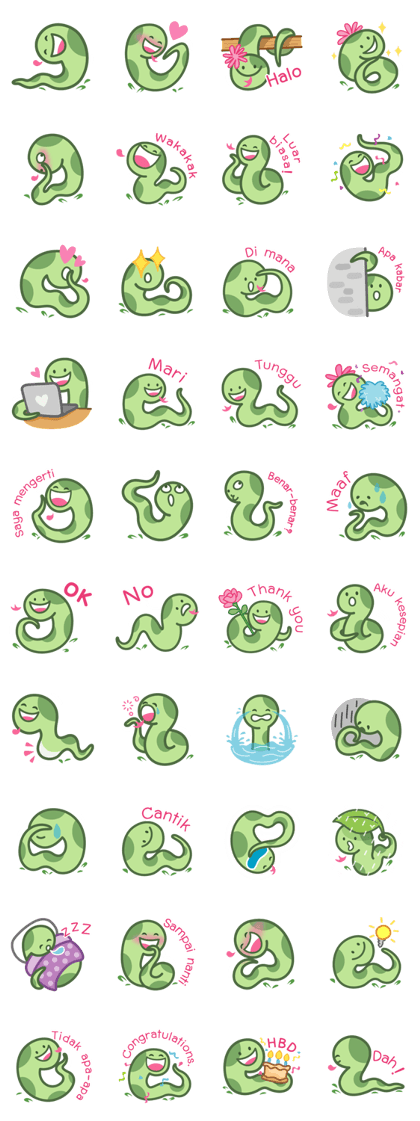 Halo Green Snake