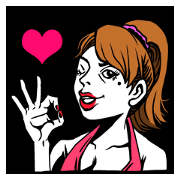 American comic-style stickers