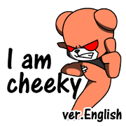 cheeky's sticker.English version.