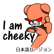cheeky's sticker.Japanese version.